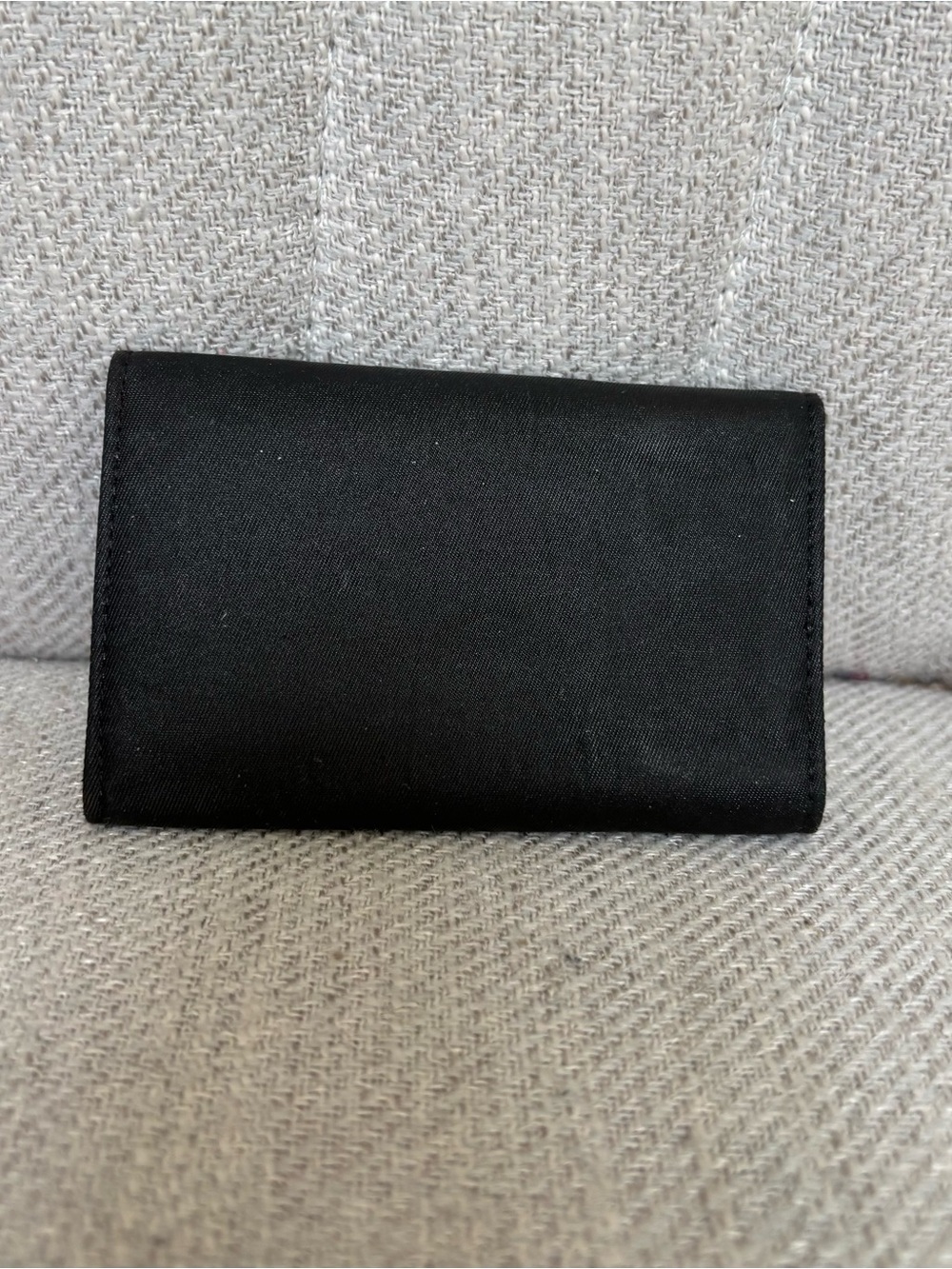 PRADA Logo Black Nylon and Saffiano Leather Key Wallet - Picture 2 of 11